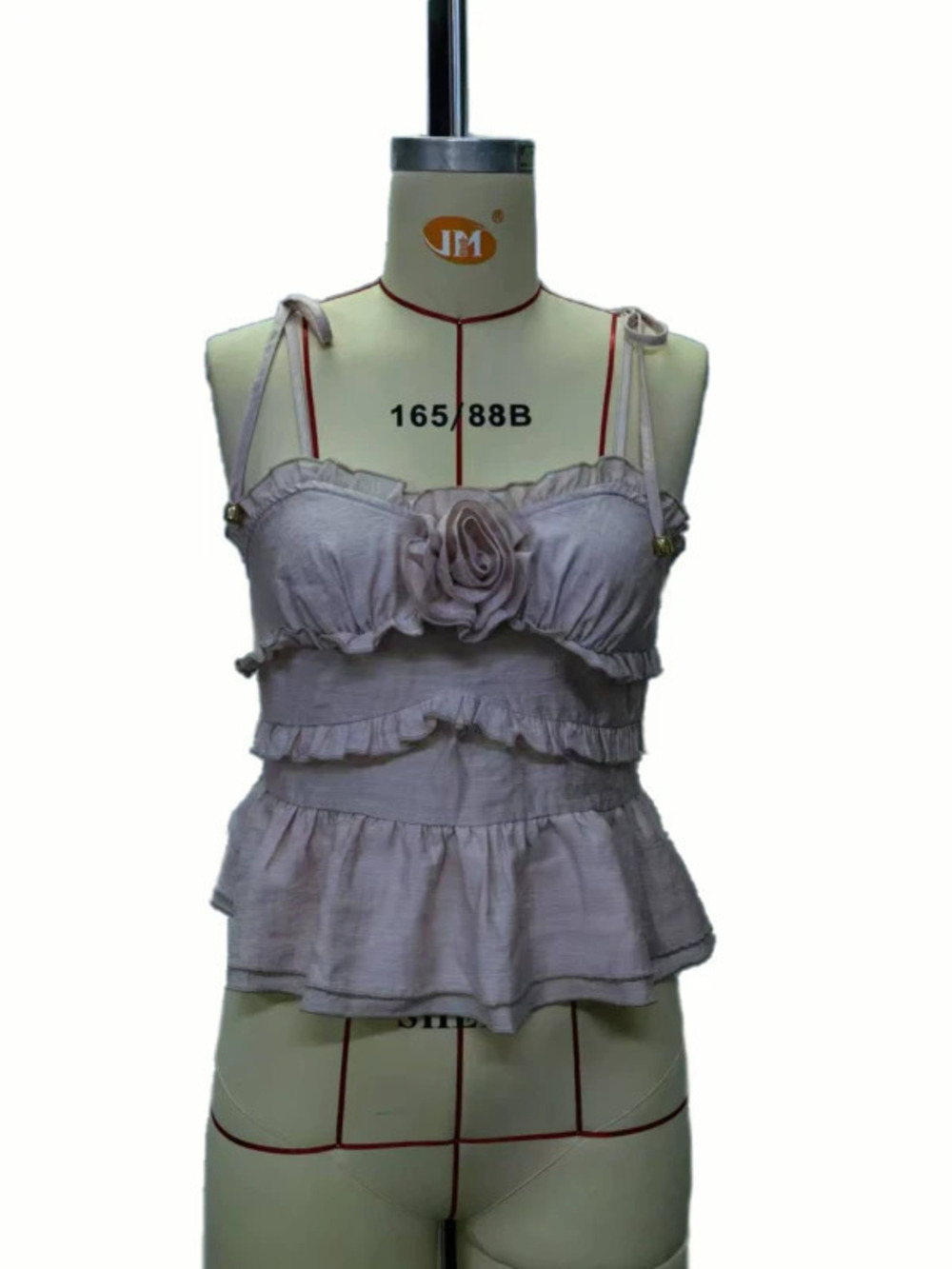ZARA Solid Summer Camisole 3D Floral Applique Fashion Vacation